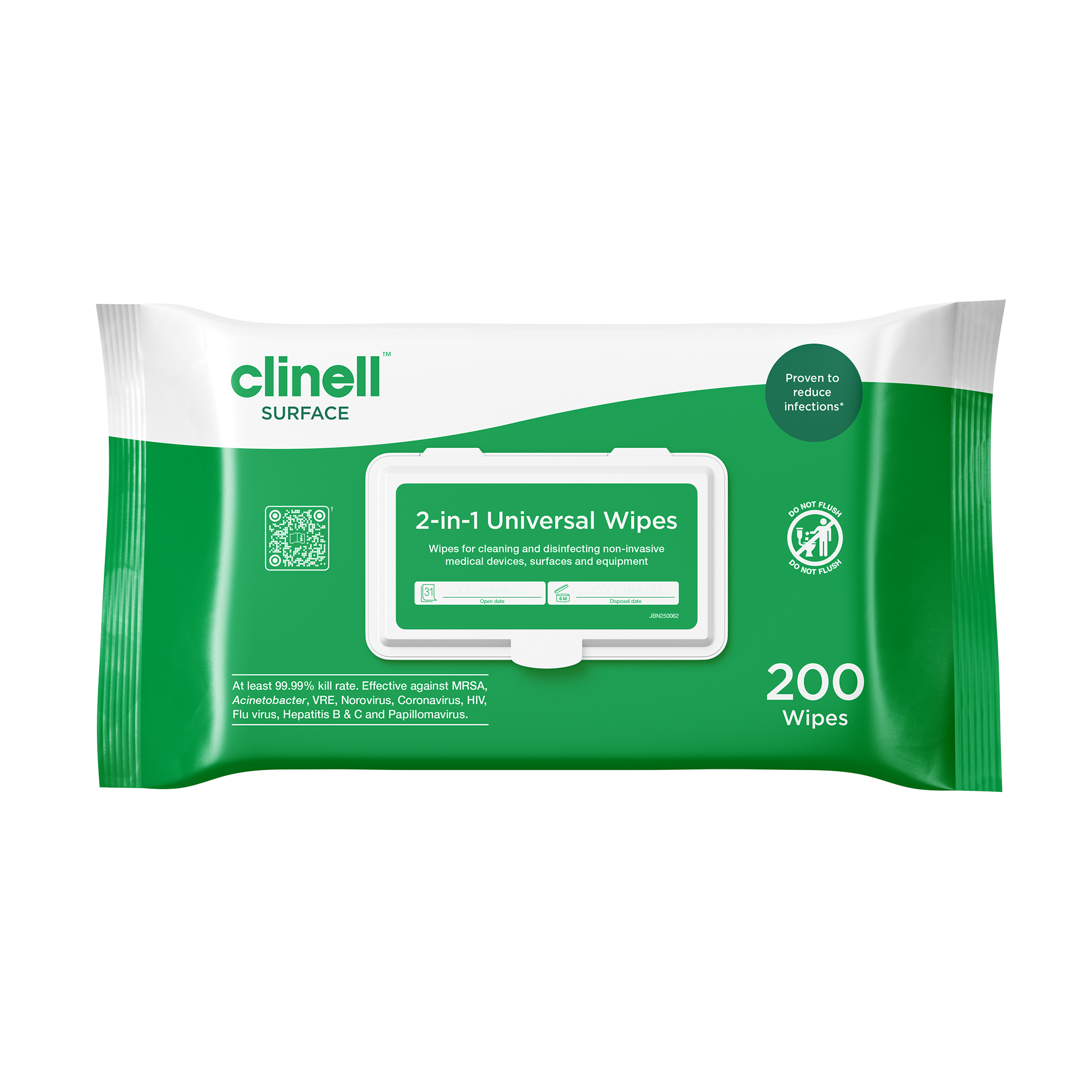 Clinell Universal Sanitising Wipes (200)