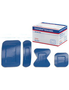 Coverplast Blue Detectable 3.8 x 3.8cm 100 7906