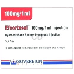 Efcortesol Injection 100mg  (5x1ml)  POM
