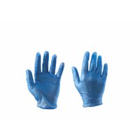 Vinyl Powdered Blue examination gloves (100)