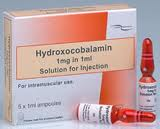 Hydroxcobalamin Injection Ampoules 1mg/ml (5x1ml)   POM