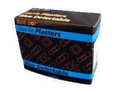 Standard Blue Plasters 3.8cmx3.8cm  (100)