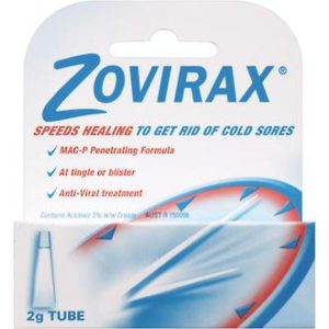 Zovirax Cold Sore OTC Cream 2gm          P