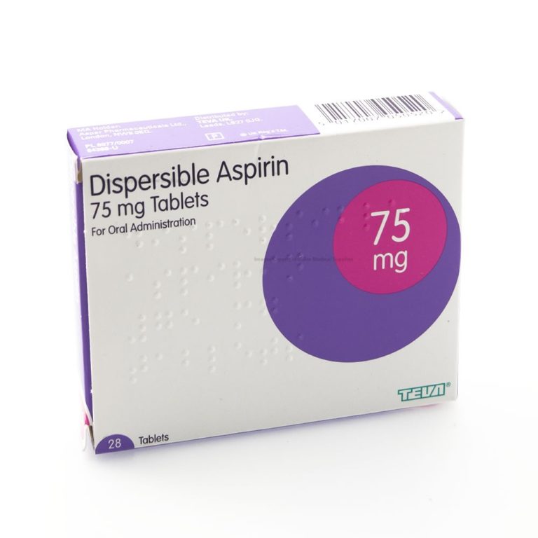 Aspirin Dispersible Tablets 75mg 28 Baymed