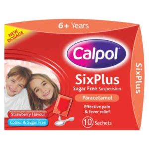 Calpol Six Plus Sugar Free Sachets (10x5ml)