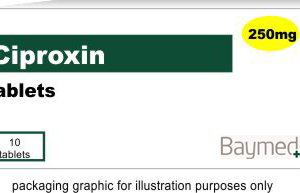 Ciproxin Tablets 250mg (10)  POM