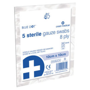 Gauze Swabs Sterile 10x10cm  (5)
