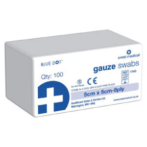 Gauze Swabs 5cm x 5cm (100)