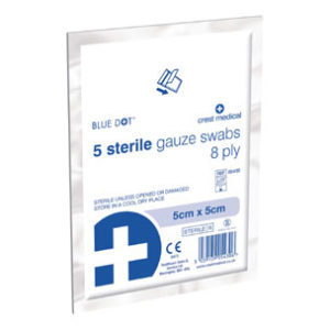 Gauze Swabs Sterile 5cm x 5cm  (5)
