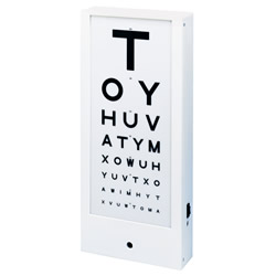 Eye Chart Illuminated Single Sided inc bracket