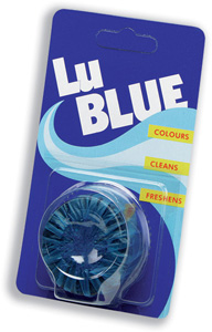 Lu Blue Toilet Flush