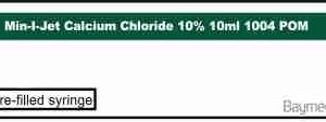 Min-I-Jet Calcium Chloride 10%  10ml       1004      POM
