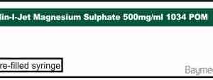 Min-I-Jet Magnesium Sulphate 500mg/ml  1034   POM