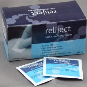 Reliject pre injection swabs
