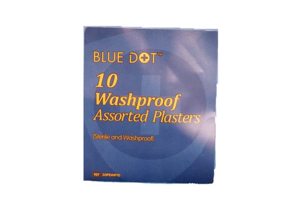 First Aid Plasters Waterproof Assorted (10)