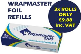 WrapMaster Aluminium Foil 1000 (3 Pack)                    34C27