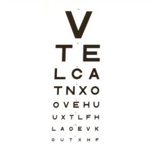 W/Hanging Eye Test Chart 3M Direct DVLA 7.5