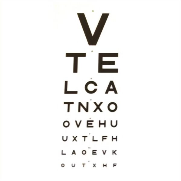 W/Hanging Eye Test Chart 3M Direct DVLA 7.5